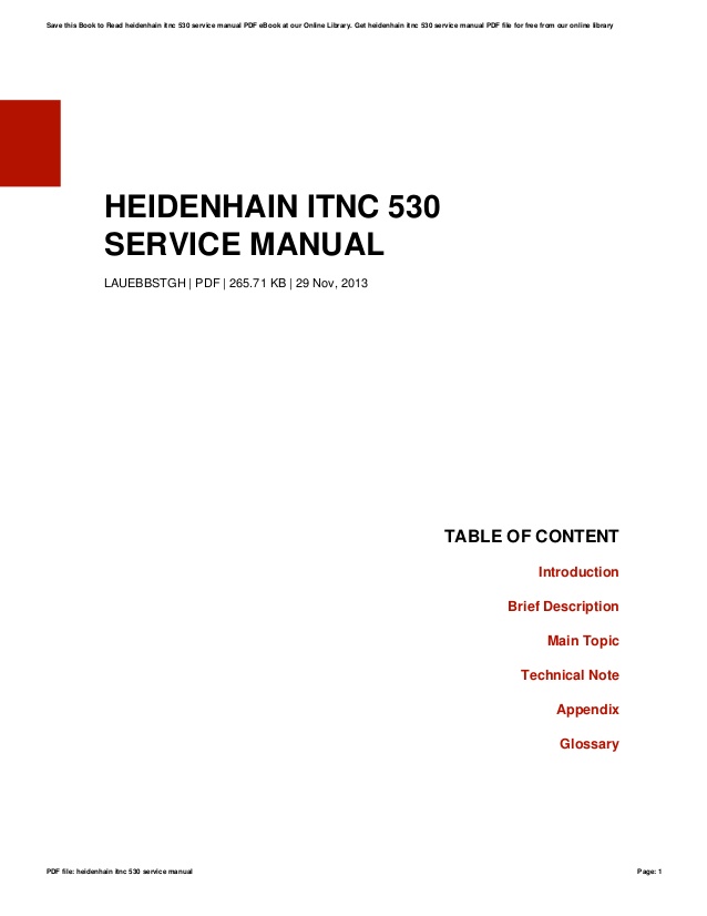 Heidenhain itnc 530 iso programming manual